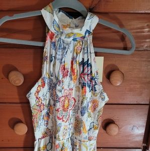 NWT Cynthia Rowley Floral Sleeveless Blouse size small